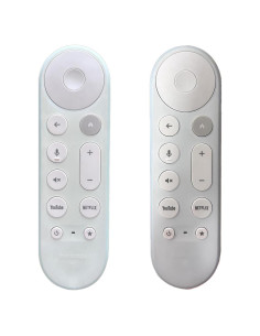 Funda de Silicona Antideslizante para Control Remoto Google TV 2024 - Paquete de 2