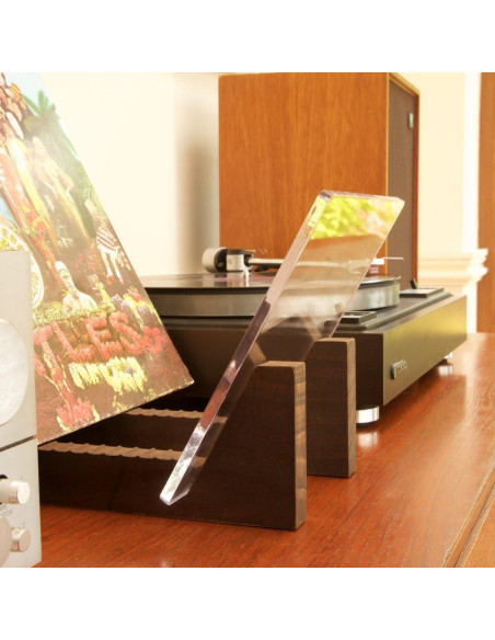 Soporte para Discos de Vinilo KAIU - Madera Nuez, 50 LPs