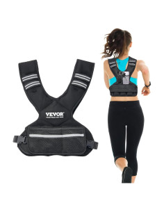 Chaleco con peso ajustable VEVOR 5-9kg para entrenamiento