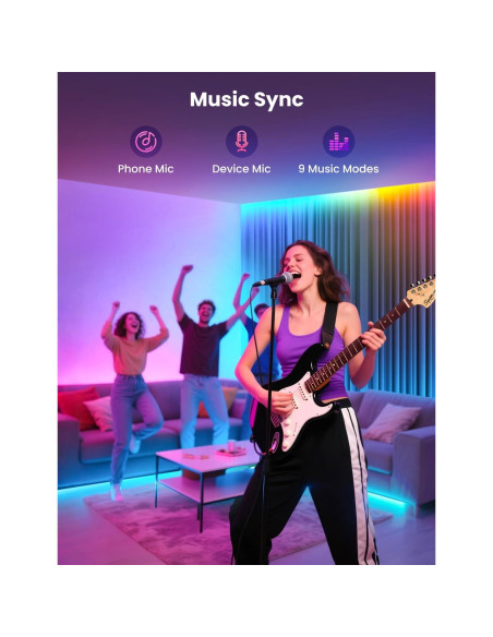 Tira LED RGB+IC 31.7m YULINKCO Control APP Bluetooth