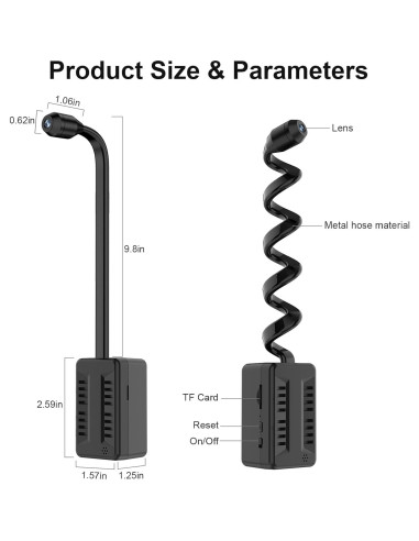 Mini Cámara Espía WiFi 1080P S29-BG Detección Movimiento