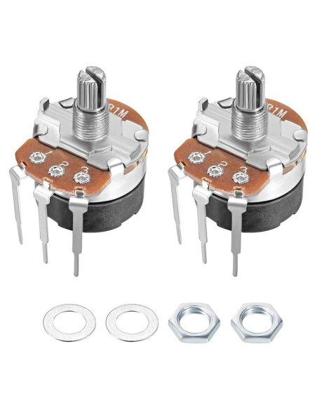 Potenciometro WH138 uxcell 1M Ohm Carbono 2 Piezas