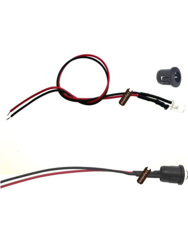 100 Pcs LED Pre Cableado 5mm Ltvystore 12V 20cm 5 Colores