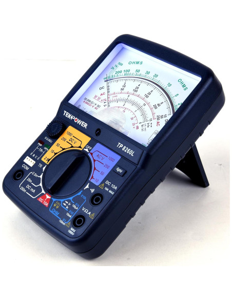 Multímetro Analógico Tekpower TP8260L con Luz de Fondo