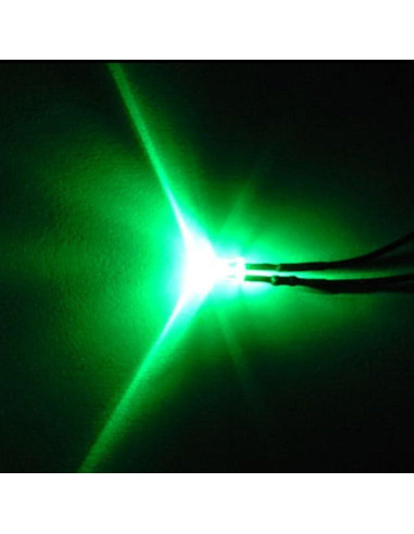 100 Pcs LED Pre Cableado 5mm Ltvystore 12V 20cm 5 Colores