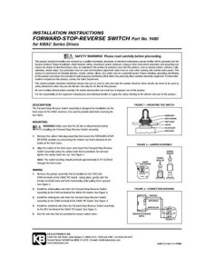 Interruptor Adelante-Parada-Reversa KB Electronics 9480 2