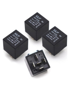 Paquete de 4 Relés de Arranque Gseigvee 12V 5 Pines Impermeables