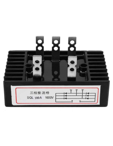 Rectificador de Puente Diodo Trifásico Oumefar 100A 1600V