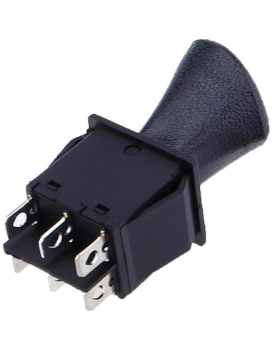 Interruptor deslizante DPDT 6 pines JDIME 250V 16A negro