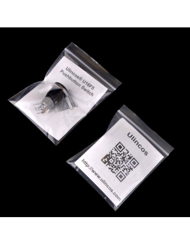 Interruptor de Botón de Presión Ulincos U16F5 1NO1NC Azul