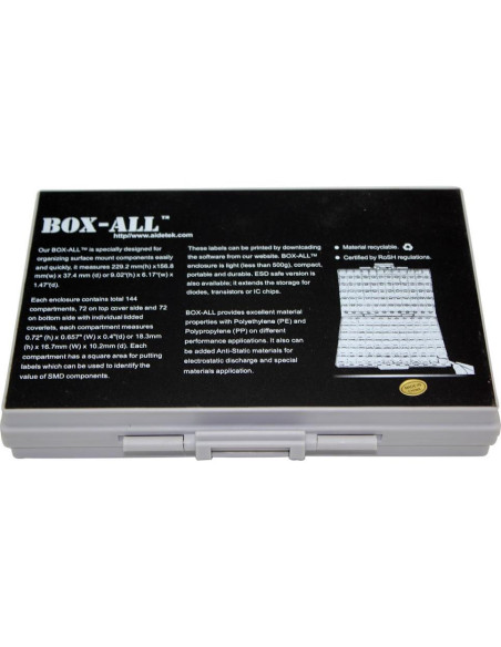 Organizador de Componentes AideTek BOX-ALL-72 72 Compartimentos