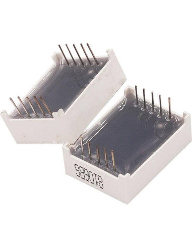 10 Piezas Diodo Digital Ánodo Común 1 Bit 7 Segmentos LED Roja