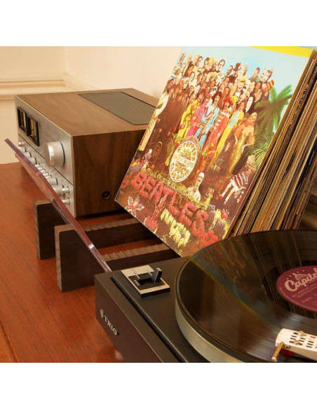 Soporte para Discos de Vinilo KAIU - Madera Nuez, 50 LPs