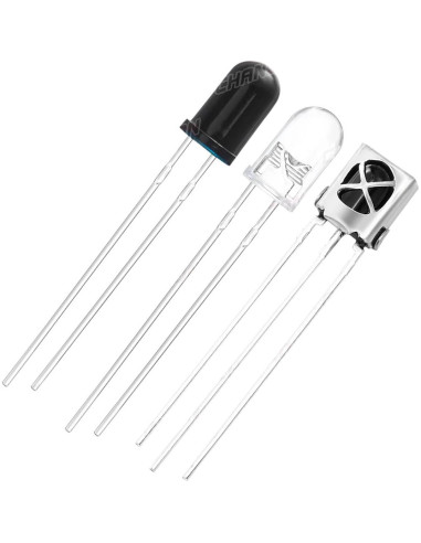 Kit 20 Piezas Diodos Infrarrojos 5mm y Fototransistores EMKIERTYERYR