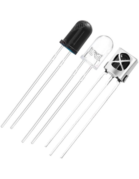 Kit 20 Piezas Diodos Infrarrojos 5mm y Fototransistores EMKIERTYERYR