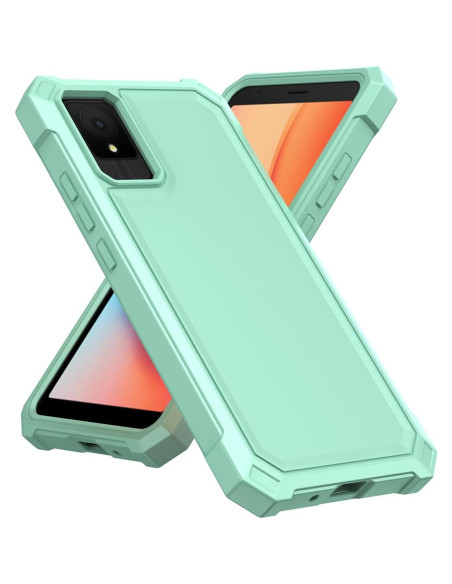 Funda Ailiber Doble Capa para TCL K11 T432W Verde Menta