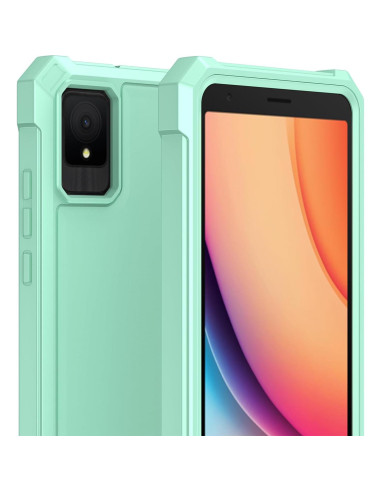 Funda Ailiber Doble Capa para TCL K11 T432W Verde Menta