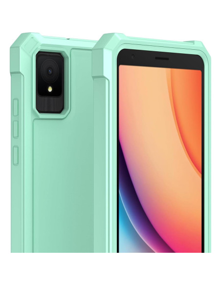 Funda Ailiber Doble Capa para TCL K11 T432W Verde Menta