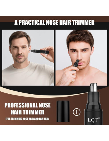Recortador de Vello Nasal LQT200 Recargable USB Tipo-C LED
