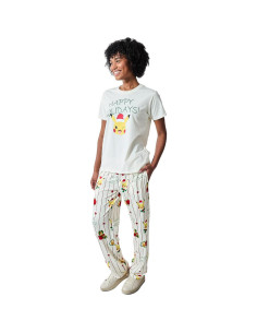 Conjunto de Dormir Pokémon Felices Fiestas Mujeres 2-Pack 2