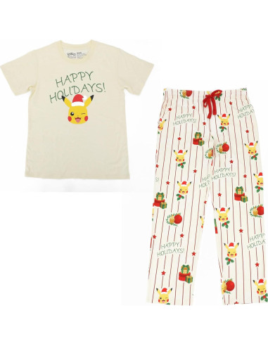 Conjunto de Dormir Pokémon Felices Fiestas Mujeres 2-Pack