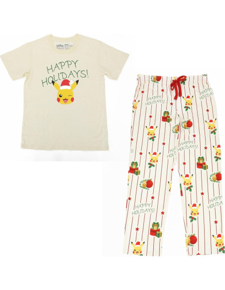 Conjunto de Dormir Pokémon Felices Fiestas Mujeres 2-Pack