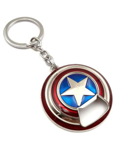 Abrebotellas llavero escudo Nidavellir plata 5.08 cm 2