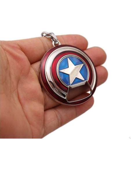 Abrebotellas llavero escudo Nidavellir plata 5.08 cm