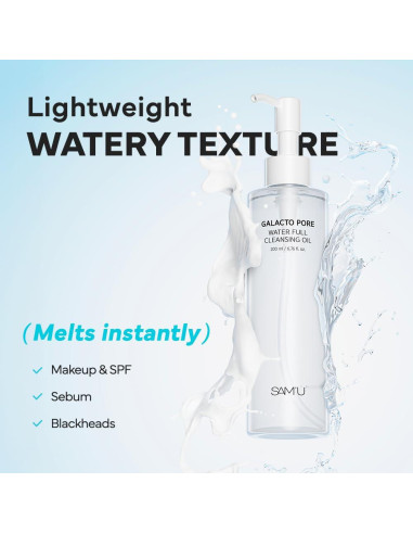 Aceite Limpiador Facial SAM'U Galacto 200 ml - Hidratante y Suave