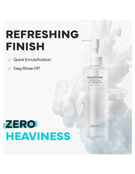 Aceite Limpiador Facial SAM'U Galacto 200 ml - Hidratante y Suave