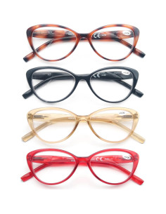 MODFANS Gafas de Lectura Ojo de Gato 2.5x 4 Colores 2