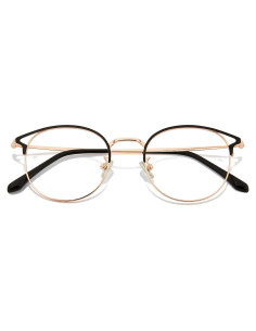 Gafas de Luz Azul Cyxus Metal Rosa Dorado Lente Clara