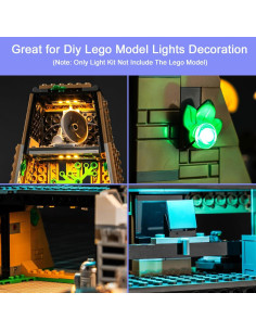 Kit de Luz LED Hilighting para LEGO Yavin 4 con Control Remoto 2