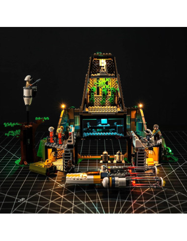 Kit de Luz LED Hilighting para LEGO Yavin 4 con Control Remoto