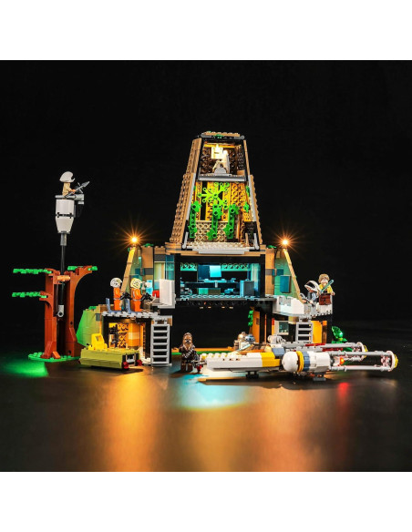 Kit de Luz LED Hilighting para LEGO Yavin 4 con Control Remoto