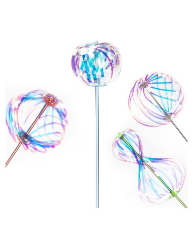 Paquete de 4 Varitas Mágicas de Burbuja Arcoíris ATKSUNIEE