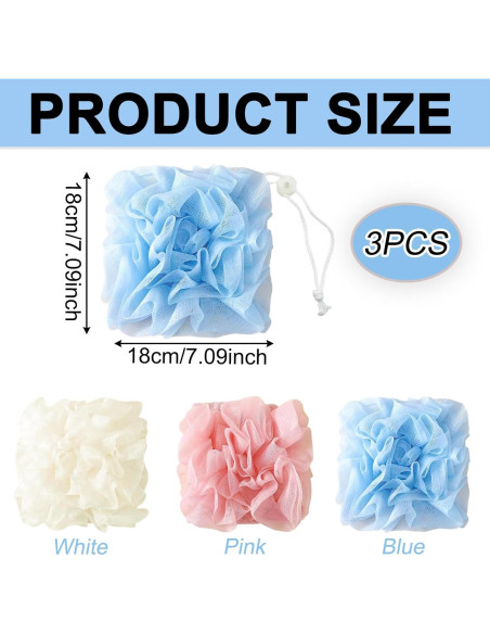 Paño de Lufa 3 Piezas YuXiShuoYue para Jabón en Barra