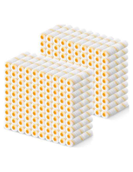 Leumoi 150 Recargas Rodillos Pintura Microfibra 15.24 cm Amarillo