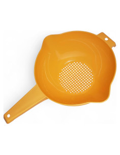 Colador Tupperware Naranja 2 Cuartos con Mango