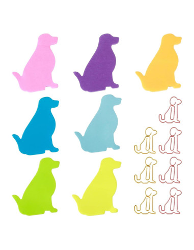 Notas Adhesivas de Perro Ymapinc 210 Hojas Coloridas