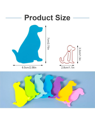 Notas Adhesivas de Perro Ymapinc 210 Hojas Coloridas