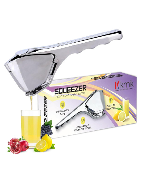 Exprimidor de Limón Manual Kikmik de Acero Inoxidable 0.52 kg