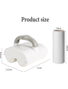 Rodillo para Pelusa Doble LERAO - Removedor de Pelo Mascota 2