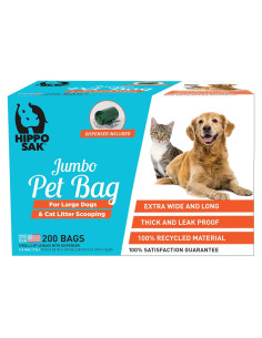 Bolsas para Mascotas Hippo Sak Extra Grandes 200 Unidades