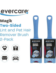 Cepillo Quitapelusas Evercare Magik - Paquete de 2, Doble Lado 2