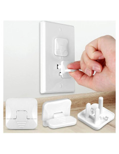 Cubiertas de Enchufe de Seguridad Genérico 10 Piezas Blanco