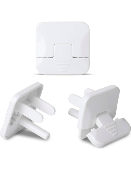 Cubiertas de Enchufe de Seguridad Genérico 10 Piezas Blanco