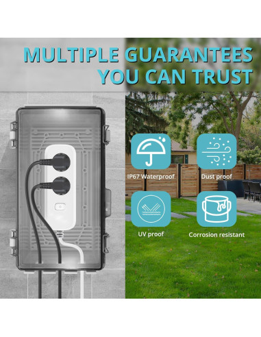 Caja eléctrica exterior impermeable XGGYA 22.86x12.7x10.92 cm