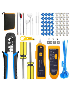 Kit de Herramientas Crimpador RJ45 LEATBUY-TECH Naranja