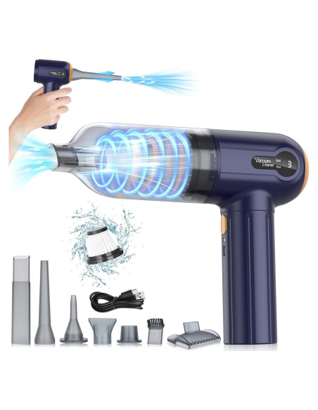 Aspiradora de Coche Musclez VC-02, 15000PA Inalámbrica 4 en 1